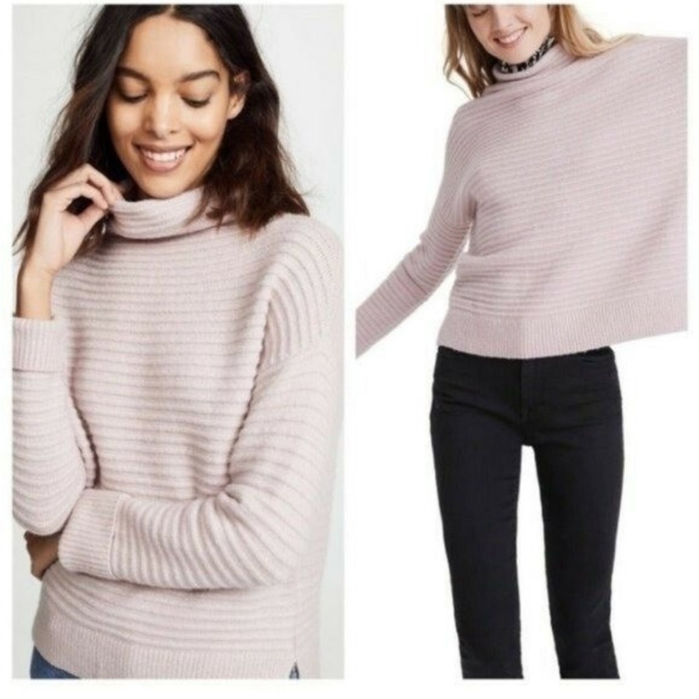 Madewell Belmont Mock Neck Chunky Knit Turtleneck Sweater Size XS